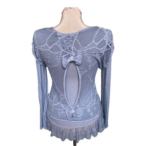 Tizian Cervasio lace detail top size L Italy - Picture 2 of 5